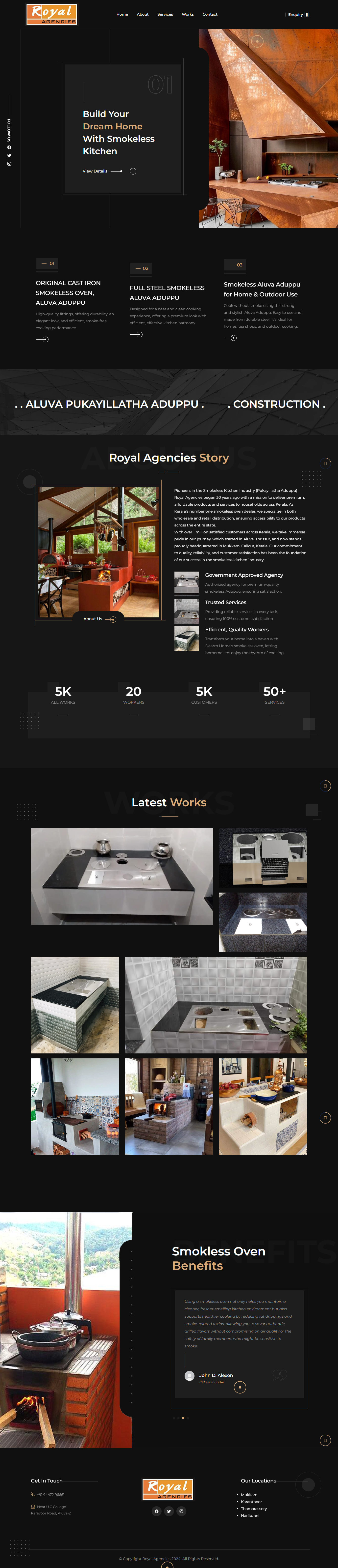 Royal Agencies Smokeless Aduppu Website